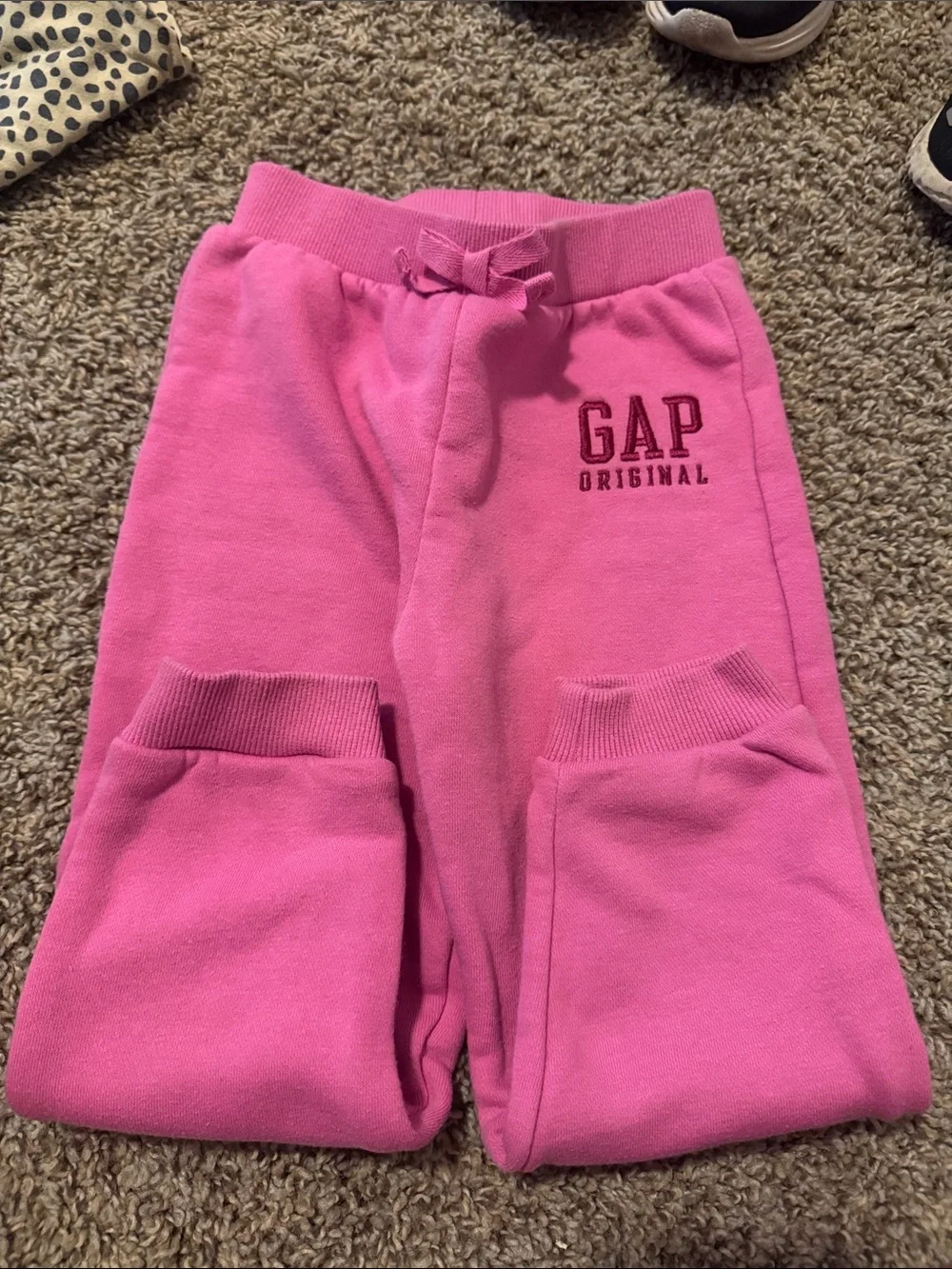 GAP Bright Pink Girls' Sweatpants with Logo